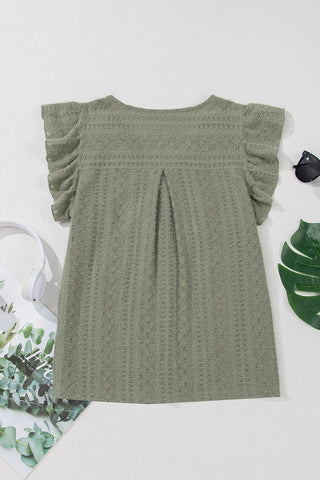 Prairie Ruffle Button Top