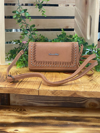 Prairie Sunset Studded Phone Wallet Crossbody