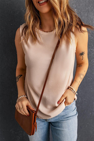 Front of Pink Prairie Calm Sleeveless Top
