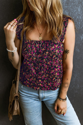 Prairie Petals Square Neck Tank Styled