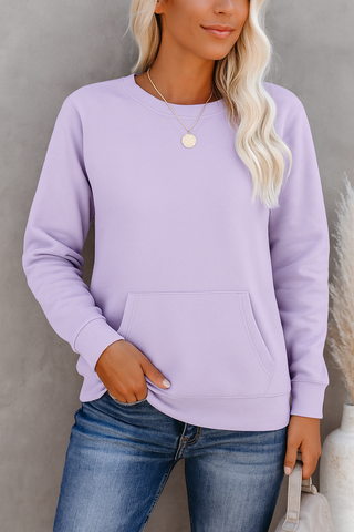 Dusty Lilac Comfort Pocket Sweatshirt