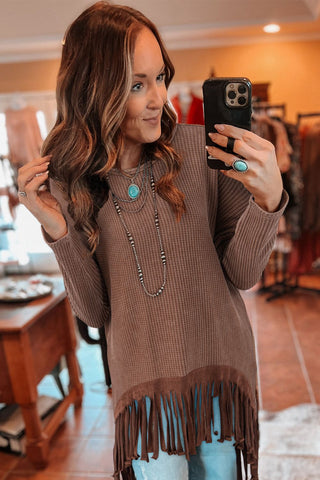 Rodeo Nights Fringe Pullover