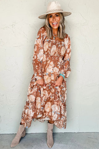 Rust Meadow Maxi Dress
