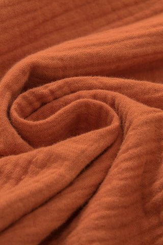 Rust Ridge Ruffle Sleeve Top