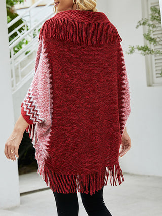 Back of the Rustic Range Fringe Cardigan
