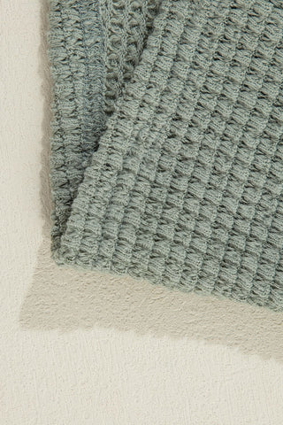 Sagebrush Mornings Waffle Knit Cardigan