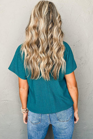 Back-view of Sapphire Skies Cowgirl Tee