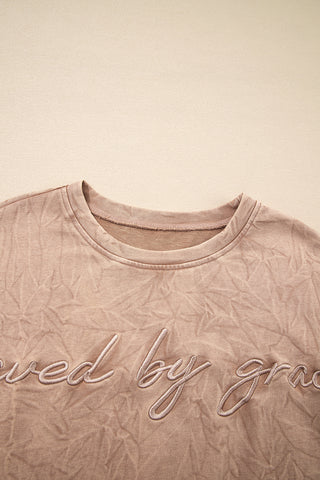 Saved by Grace Mineral Wash Sweatshirt