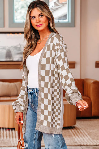 Slow Morning Checkered Cardigan