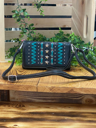 Starlight Trails Studded Phone Wallet Crossbody