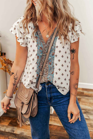 Stevie Boho Ruffle Blouse