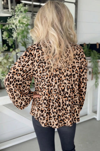 Sunday Leopard Print Blouse