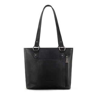 Trinity Ranch Black Concho Tote and Wallet Set