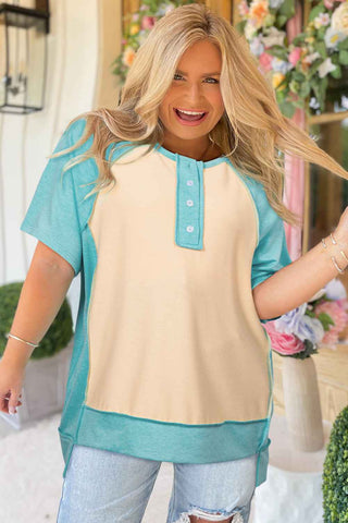 Turquoise Plus Size Breeze Tee