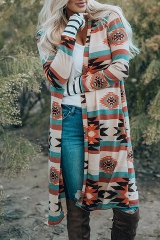 Turquoise Trail Aztec Cardigan