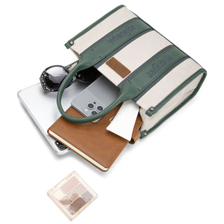 Wrangler Color Block Tote/Crossbody & Wallet Set – Green and Tan