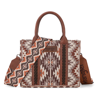 Wrangler Southwestern Brown Pattern Crossbody and Wallet Set