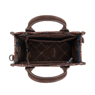 Wrangler Southwestern Coffee Pattern Crossbody and Wallet Set