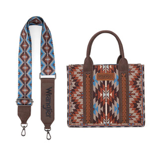 Wrangler Southwestern Coffee Pattern Crossbody and Wallet Set
