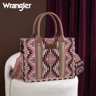 Wrangler Southwestern Pink Pattern Crossbody and Wallet Set