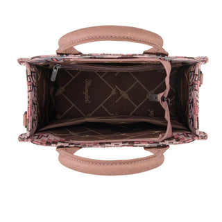 Wrangler Southwestern Pink Pattern Crossbody and Wallet Set