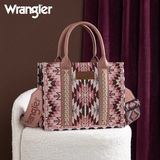 Wrangler Southwestern Pink Pattern Crossbody and Wallet Set