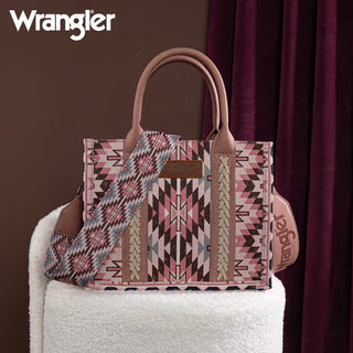 Wrangler Southwestern Pink Pattern Crossbody and Wallet Set