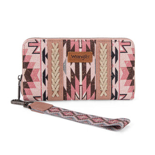 Wrangler Southwestern Pink Pattern Crossbody and Wallet Set