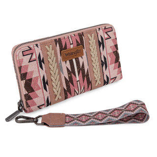 Wrangler Southwestern Pink Pattern Crossbody and Wallet Set