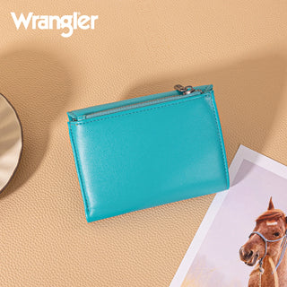 Wrangler Color Block Tote/Crossbody & Wallet Set – Turquoise and Tan