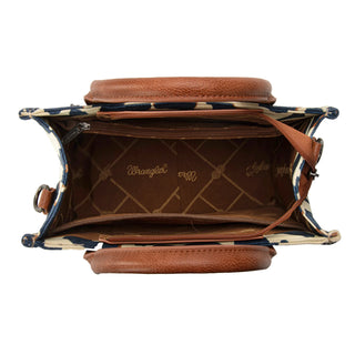 Wrangler Cow Print Crossbody & Wallet Set -Brown