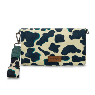 Wrangler Cow Print Concealed Carry Tote & Wallet Set – Dark Turquoise