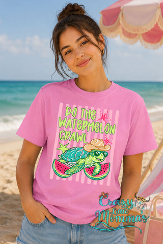 Watermelon Turtle Crawl Tee