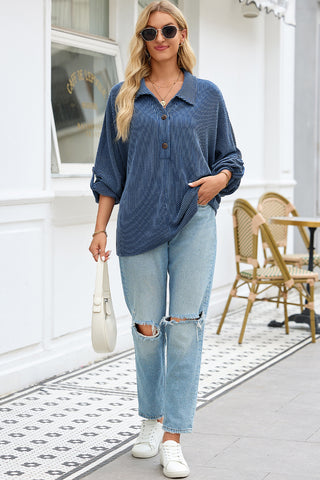 Western Tide Button Top