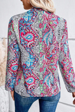 Back of the Western Wildflower Notch Blouse