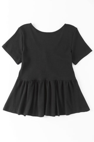 black babydoll top back