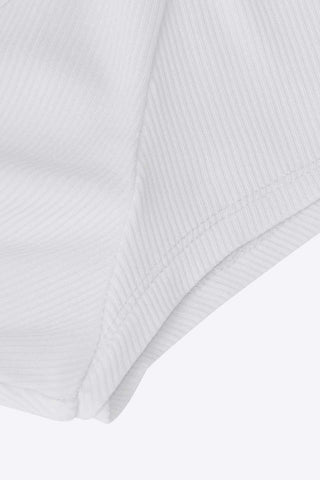 Hem on White Cowgirl Core Essential Bodysuit