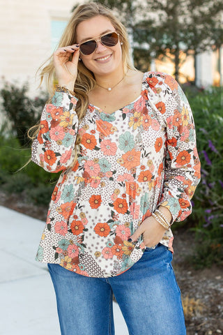 Wildflower Whimsy Plus Size Blouse