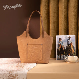 Wrangler Aztec Embroidered Tote Bag Wallet Set