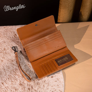 Wrangler Aztec Embroidered Tote Bag Wallet Set