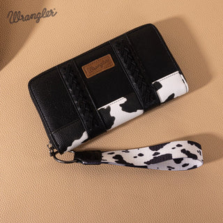 Wrangler Cow Print Concealed Carry Crossbody and Wallet Set