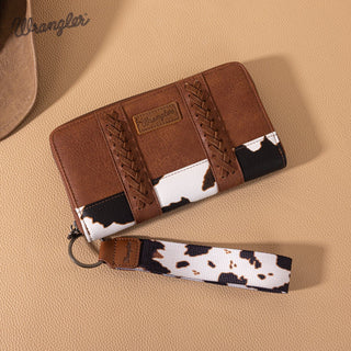 Wrangler Cow Print Concealed Carry Crossbody and Wallet Set