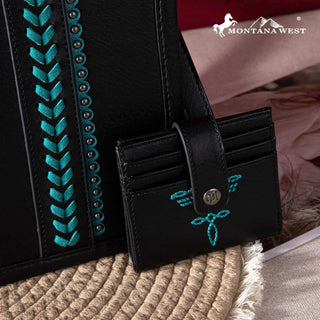 Whipstitch Concealed Carry Tote With Matching Bi-Fold Wallet